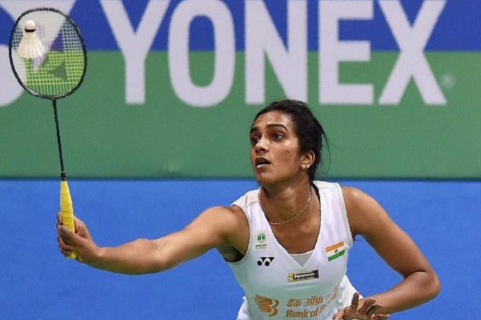New Delhi: Indian badminton player P.V. Sindhu plays against Thailand's Ratchanok Intanon during the women's singles semifinal match at the Yonex-Sunrise India Open 2018 tournament in New Delhi on Saturday.   PTI Photo by Arun Sharma (PTI2_3_2018_000189A)