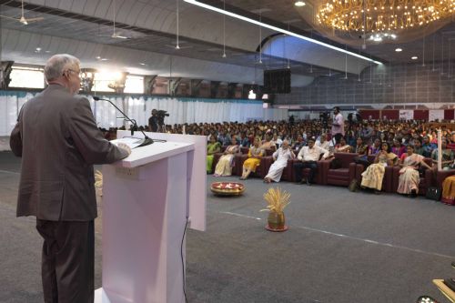 Governor p Sadashivam address the gathering