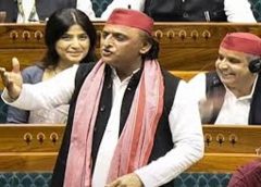 Akhilesh Yadav’s scathing attack on the government in the Lok Sabha, linked the paper leak issue with the Ram Temple offerings
