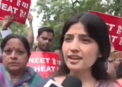 Dimple Yadav and several other SP MPs are in custody, the party’s claim has heated up politics