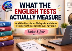 WHAT THE ENGLISH TESTS ACTUALLY MEASURE – And the five places Malayali candidates lose marks they should never have lost