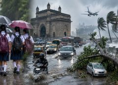 കനത്ത മഴ മുബൈയെ സ്തംഭിപ്പിച്ചു; വിമാന സർവീസുകൾ മുതൽ റോഡ് ഗതാഗതം വരെ തടസ്സപ്പെട്ടു; ബിഎംസി സ്കൂളുകൾക്ക് അവധി പ്രഖ്യാപിച്ചു